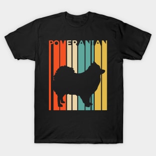 Retro Vintage Pomeranian Silhouette T-Shirt